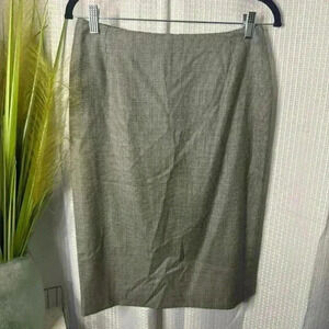 Gianni Versace Couture Women’s 8 Houndstooth Knee Length Wool Silk Blend Skirt